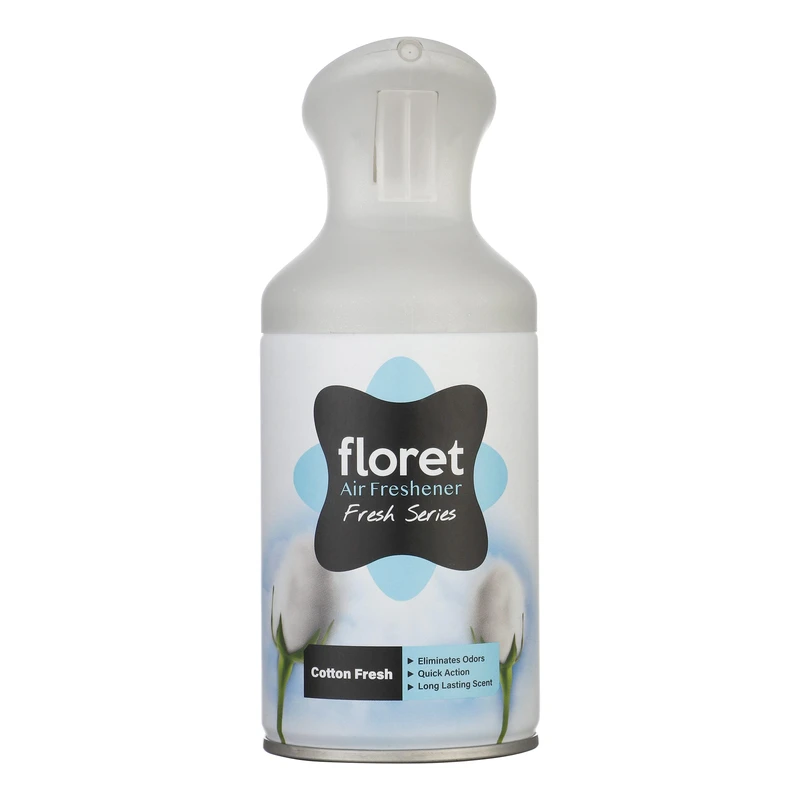 اسپری خوشبو کننده هوا فلورت سری فرش مدل Cotton fresh حجم 250 میلی لیتر