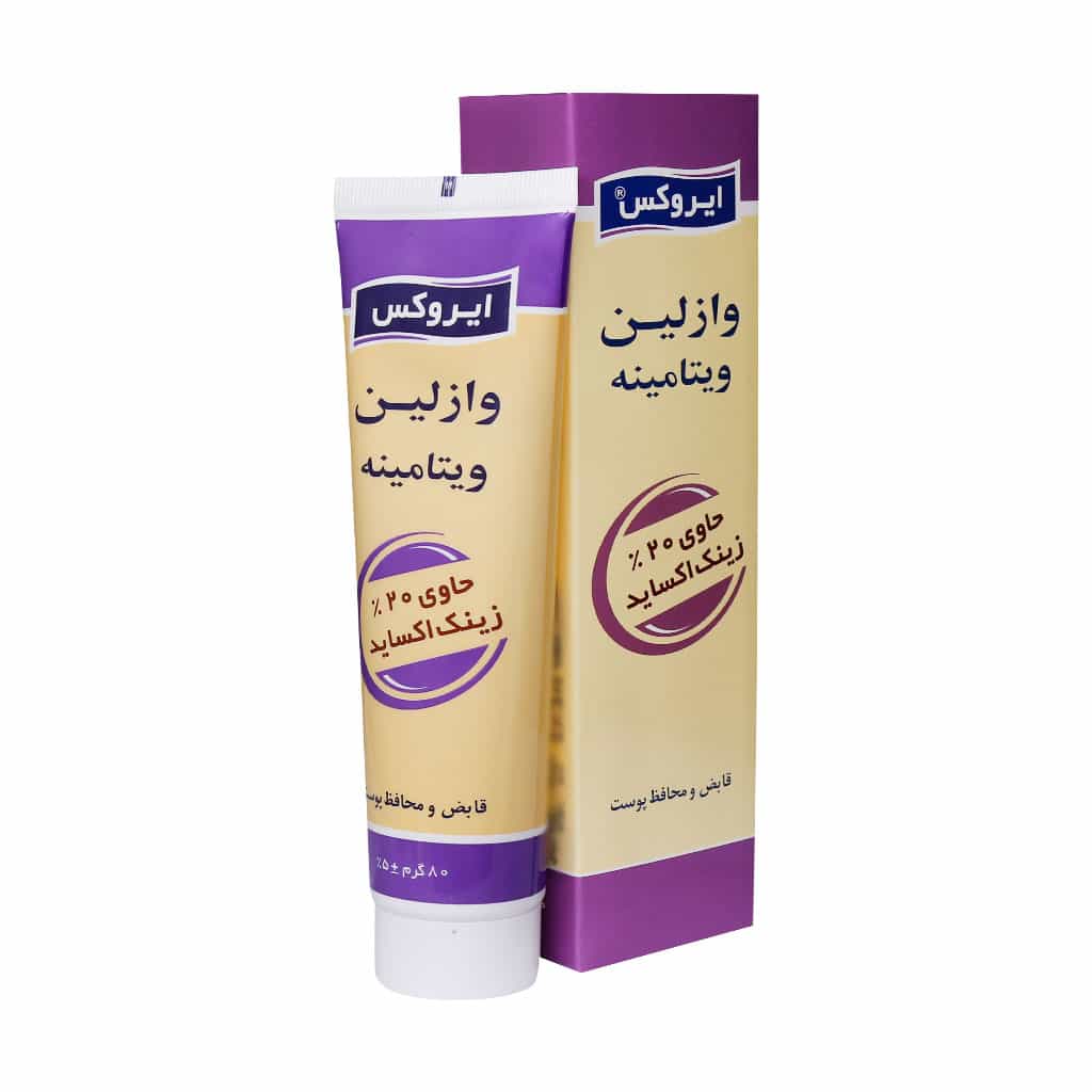 وازلین ویتامینه Irox حاوی ۲۰ درصد زینک اکساید