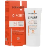 فلوئید ضد آفتاب رنگی (بژ روشن) سی فورت spf50 برند درمالیفت